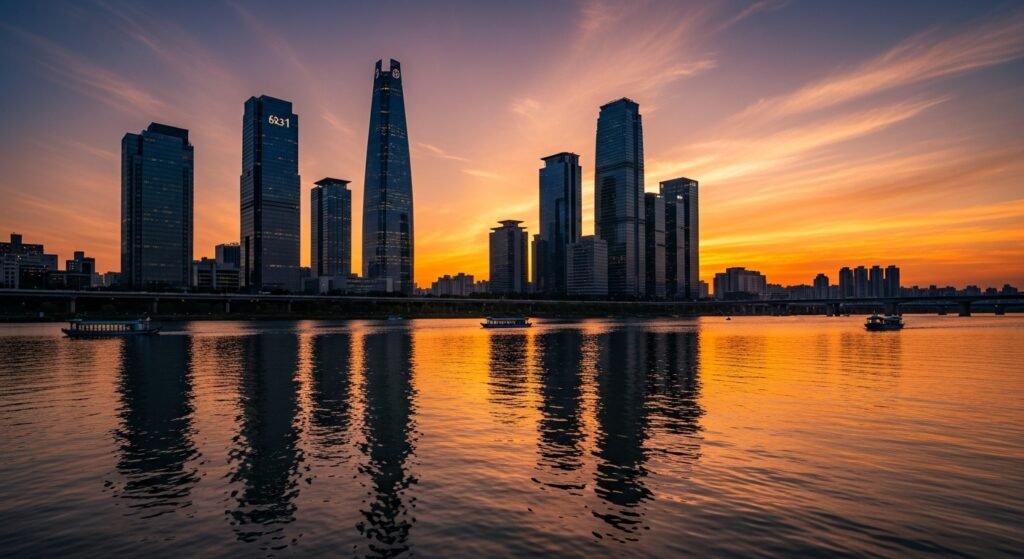 대한민국 외환 전략과 금융 분석의 중심지인 서울 여의도 전경